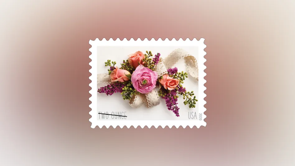10 Botanical Bouquet Forever Postage Stamps // Flower Bouquet Floral Stamps  For Mailing Wedding Invitations