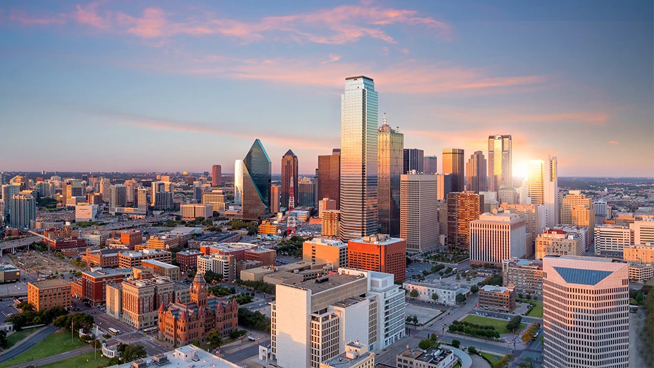 The Dallas skyline